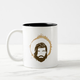 Lustiger und inspirierender Kaffeebecher Zweifarbige Tasse