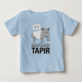 Lustiger und niedlicher aber abscheulicher Tapir Baby T-shirt (Vorderseite)