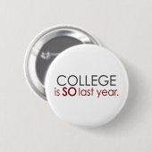 Lustiger Uni-Absolvent Button (Vorne & Hinten)