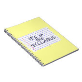 Lustiger Uni-Professor Notebook Notizblock (Rechte Seite)