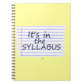 Lustiger Uni-Professor Notebook Notizblock (Vorderseite)