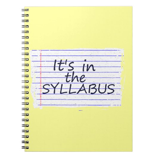 Lustiger Uni-Professor Notebook Notizblock (Vorderseite)