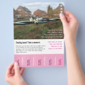 Lustiger, unsinniger Vers mit abreißbaren Laschen Flyer (Hand)