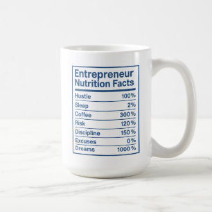 Lustiger Unternehmer Ernährungsfakten Geschäftsinh Kaffeetasse
