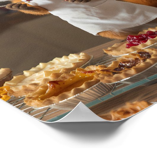 Lustiger Urlaubs-Unfall: Flickers Pie-Test Poster (Ecke)