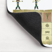 Lustiger Vagabund-Voodoo Cheatsheet Mousepad (Ecke)