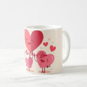 Lustiger Valentinsbecher für Freund oder Freundin Kaffeetasse (VorderseiteRechts)