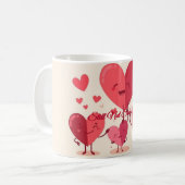 Lustiger Valentinsbecher für Freund oder Freundin Kaffeetasse (Vorderseite Links)