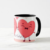 Lustiger Valentinsbecher für Freund oder Freundin  Tasse (VorderseiteRechts)