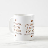 Lustiger Valentinsbecher Kaffeetasse (Vorderseite Links)