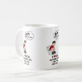 Lustiger Valentinsbecher Personalisiertes Geschenk Kaffeetasse (Vorderseite Links)