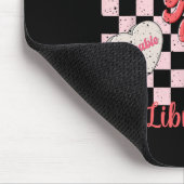 Lustiger Valentinsbibliothekar Liebesherz Mousepad (Ecke)