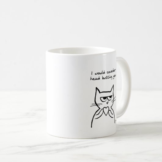 Lustiger Valentinsgruß - die Katze könnte Sie Kaffeetasse (VorderseiteRechts)