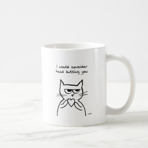 Lustiger Valentinsgruß - die Katze könnte Sie Kaffeetasse