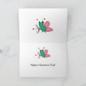 Lustiger Valentinsgrußamorfrosch Feiertagskarte (Innenseite)