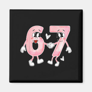 Lustiger Valentinstag 6 7 Sechs Sieben Meme Valent Magnet