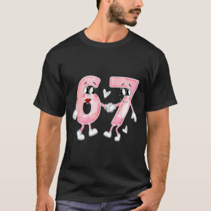 Lustiger Valentinstag 6 7 Sechs Sieben Meme Valent T-Shirt