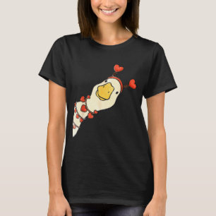 Lustiger Valentinstag Alberne Gänse Entenherz Lieb T-Shirt
