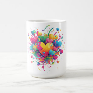 Lustiger Valentinstag-Becher – Liebe dich mehr  Kaffeetasse