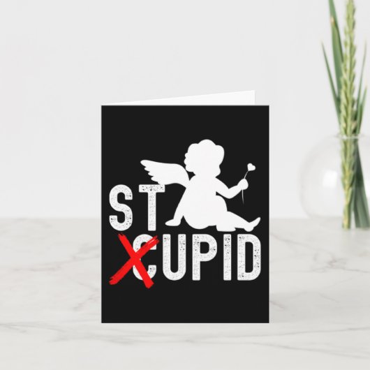 Lustiger Valentinstag Cud ist Stud Premium  Karte (Vorderseite)