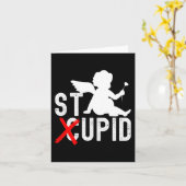 Lustiger Valentinstag Cud ist Stud Premium  Karte (Gelbe Blume)