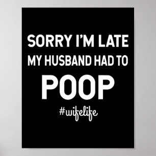 Lustiger Valentinstag Ehemann Und Ehefrau Poop Poster