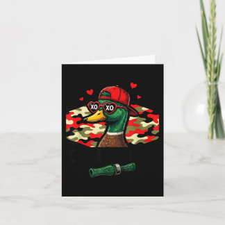 Lustiger Valentinstag-Entenjagd-Tarn-Aufruf-Wasser Karte