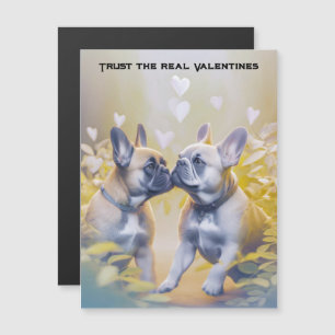 Lustiger Valentinstag Französische Bulldogge Liebh Magnetkarte