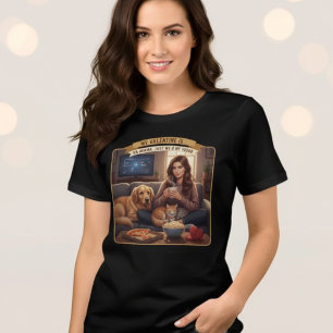 Lustiger Valentinstag-Frauen-Squad-Hund-Katze-Film Tri-Blend Shirt