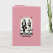 Lustiger Valentinstag-Grußkartenslogan Karte (Rückseite)