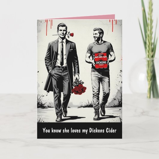 Lustiger Valentinstag-Grußkartenslogan Karte (Vorderseite)