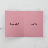 Lustiger Valentinstag-Grußkartenslogan Karte (Innenseite)