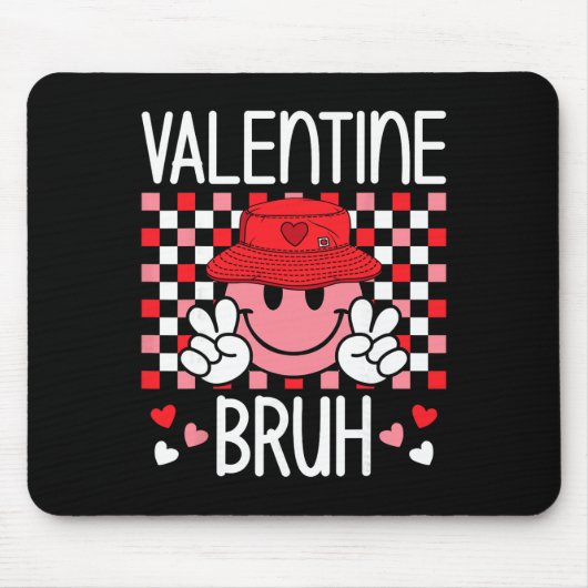 Lustiger Valentinstag Herz Kinder Jungen Mädchen V Mousepad (Vorne)