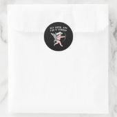 Lustiger Valentinstag Hey Cupid Runder Aufkleber (Tasche)