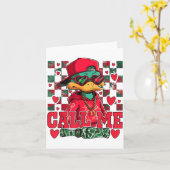 Lustiger Valentinstag Junge Entenjagd Ruf Mich Tod Karte (Gelbe Blume)