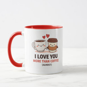 Lustiger Valentinstag-Kaffeebecher - Ich liebe dic Tasse