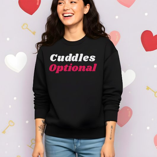 Lustiger Valentinstag Kuscheln optional Sweatshirt