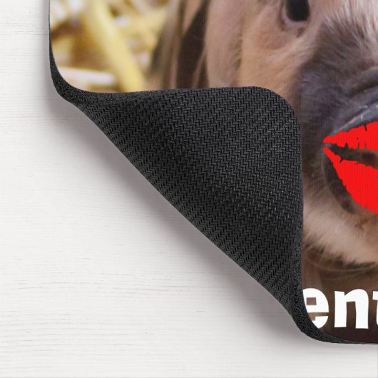 Lustiger Valentinstag-lustiges Ferkel Mousepad (Ecke)