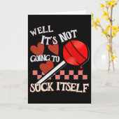 Lustiger Valentinstag-Lutscher Frecher Unfug Erwac Karte (Gelbe Blume)