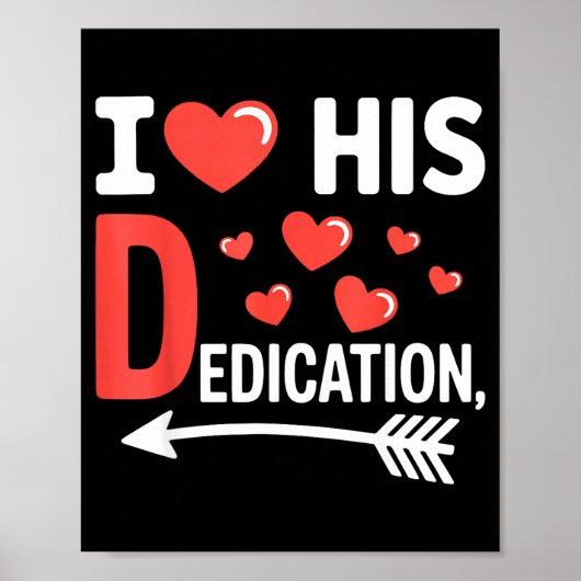Lustiger Valentinstag-Paar-Passende Ich liebe sein Poster (Vorne)