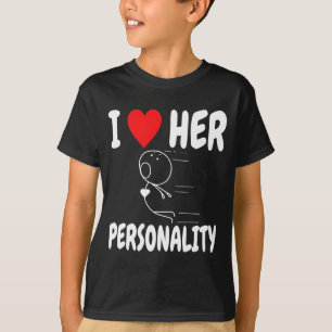 Lustiger Valentinstag-Paar-Passendes Ich Liebe Sie T-Shirt