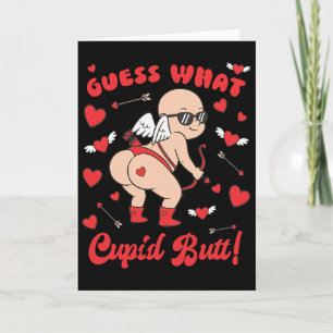 Lustiger Valentinstag, rate mal Cupid Hintern  Karte
