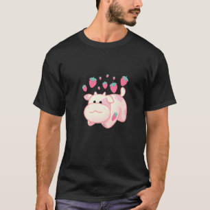 Lustiger Valentinstag Süße Erdbeerkuh Frucht Cool T-Shirt