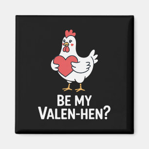 Lustiger Valentinstag Süße Hühnerliebhaberin Sei m Magnet