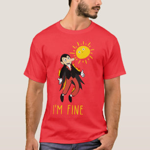 lustiger Vampir-Horror mit Sonne T-Shirt