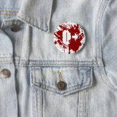Lustiger Vampir und Zombie-Blutspender mit Blutgru Button (Beispiel)