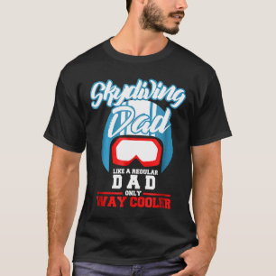 Lustiger Vater beim Fallschirmspringen Vatertagsge T-Shirt