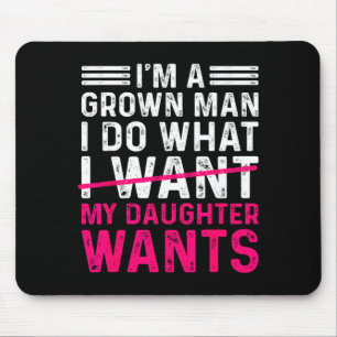 Lustiger Vater Ein Erwachsener Mann Tut Was Tochte Mousepad