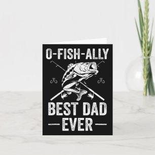 Lustiger Vater Fisch B Angeln Vater Karte