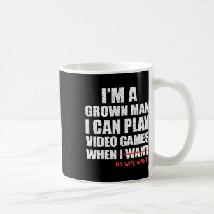 Lustiger Vater-Gamer, ich kann Videospiele spielen Kaffeetasse